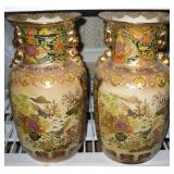 Satsuma Vase Pair large 