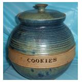 art pottery cookie jar