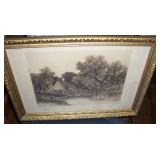 great sepia photo framed