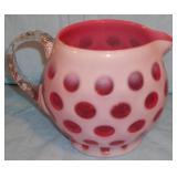 cranberry coin spot pitcher