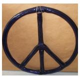 groovy purple Lucite peace sign