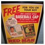 Enos Slaughter autographed poster