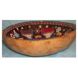 Dayak beaded medicine bowl
