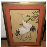 Asian silk punch needle embroidery