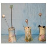 Victorian Hatpins & Holders