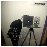 Vintage Microsoft Trade Show ads