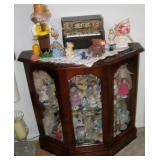 cabinet and mini dolls