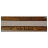 antique wood rulers