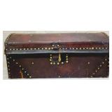 leather carriage trunk