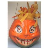 Paper mache jack o lantern