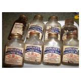 Antique pharmacy bottles
