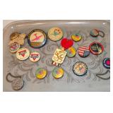 variety of pinbacks