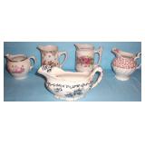 creamer and gravy boats