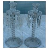 Pressed Glass Candlesticks