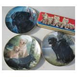dog plates cat tins