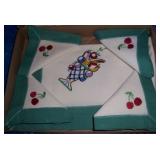 Embroidered Linens Fruit