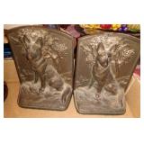 bronze bookends