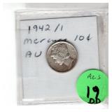 1942/1 Mercury Dime