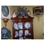 one of 2 corner cabinets