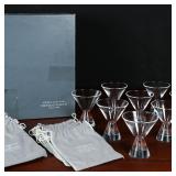 Set of Twelve Steuben Martini Glasses