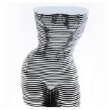 5226782: Mid Century Modern/ Futurism Female Torso Sculpture, Plastic