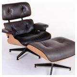 5226762: Eames Leather Lounge (670) and Ottoman (671)