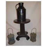 Plant Stand & Lanterns