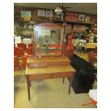 Oak Vanity w/Beveled Mirror
