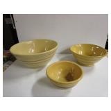 Yellow Ware Mixing Bowls