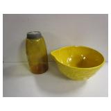 Canning Jar & Spouted Bowl