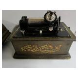 Close Up of Edison Phonograph