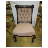 Mahogany chair w/ Heads