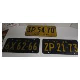 1931/32/36 Single License Plates