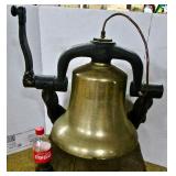 Vintage Locomotive Bell Original Condition-Circa 1939 Weighing About 250 lbs. 