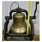 Vintage Locomotive Bell Original Condition-Circa 1939 Weighing About 250 lbs. 