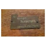 Quaint (Stickley Bros) Brass Tag