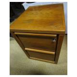2-drawer oak filing cabinet - contemporary