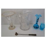 Cut Glass & Other Vases