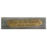 Brass Name Plate On Painting