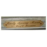 Brass Name Plate On Painting
