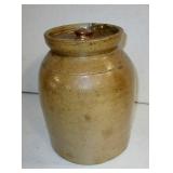 Covered Stoneware Jar