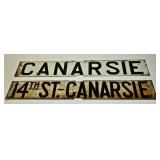 Original NYC Subway Signs Circa 1940