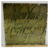 NY/New Haven/Hartford Railroad Sign