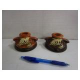 Roseville Freesia Candle Holders
