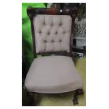 Mahogany chair w/ Heads