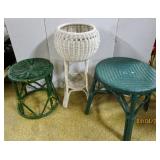 Wicker Plant Stands