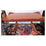 Double Pedestal Coffee Table