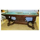 72" Mahogany Library Table