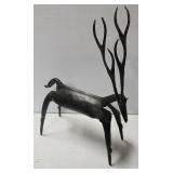 Metal Deer Sculpture