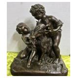 Signed Bronze statue
